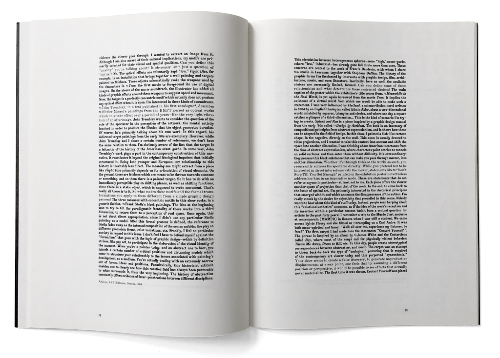 Première monographie de l’artiste Philippe Decrauzat. JRP éditions. En tant que Schönwehrs.