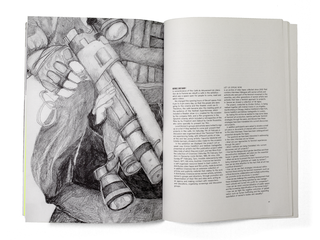 Catalogue rétrospectif de l’activité de Donatella Bernardi, Cicero Egli et Daniel Ruggiero dans l’espace d’art contemporain Forde, 2002–2004. Chaque évènement est présenté avec le flyer d’origine qui avait été conçu au format A4 et pré-numéroté.