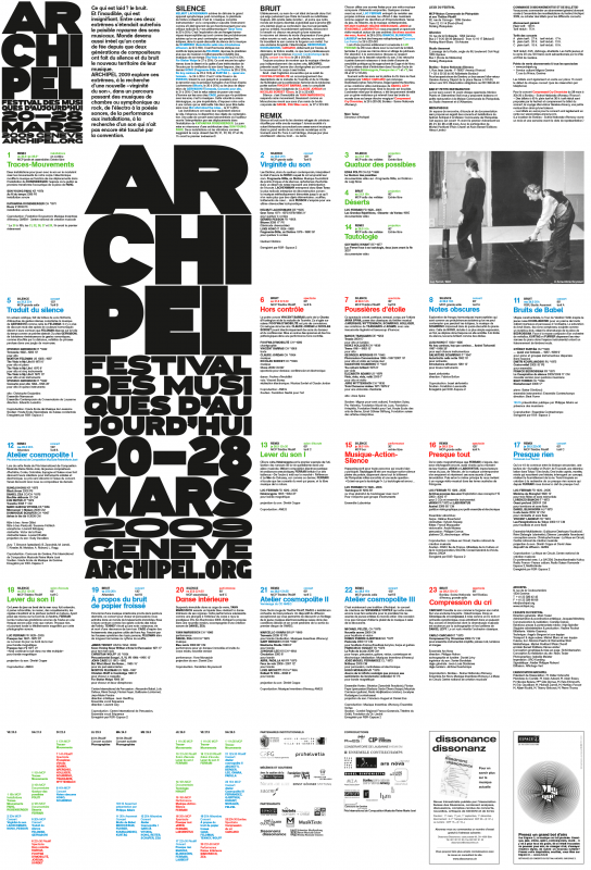 Affiche, qui était également le dépliant/programme du festival. En tant que Schönherwehrs.