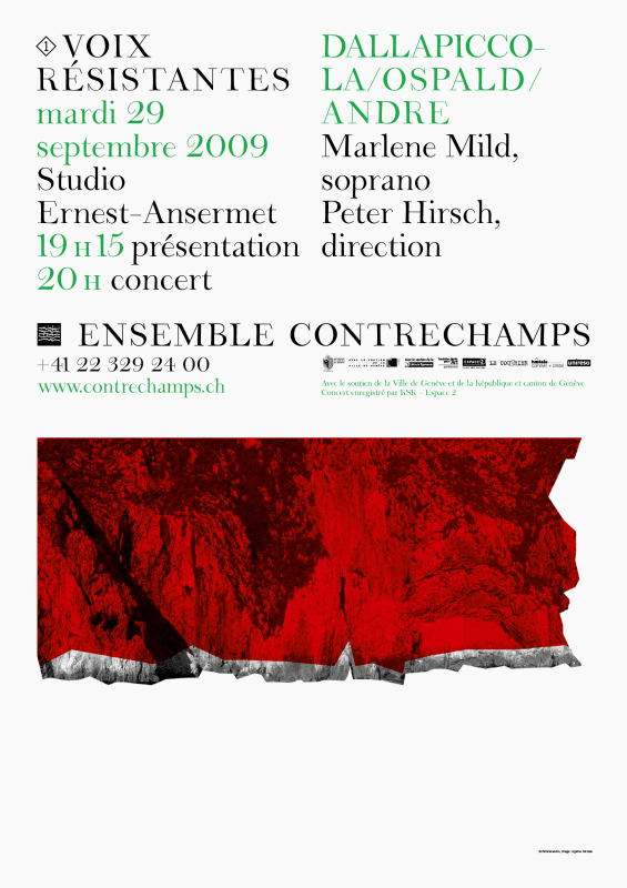 L’une des affiches de concert de la saison. Illustration: Agathe Nicolas. En tant que Schönherwehrs.