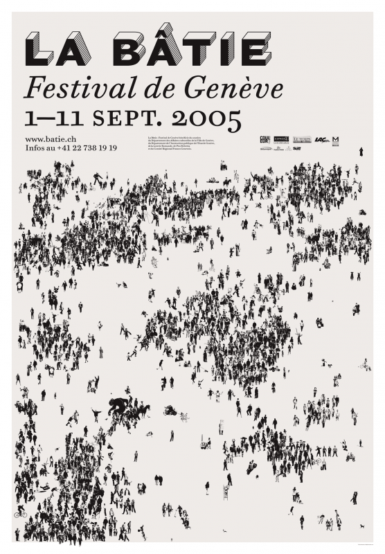 Affiche pour le Festival de la Bâtie, Genève. En tant que Schönwehrs.