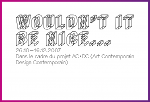 Carton d’invitation pour une exposition collective (recto).