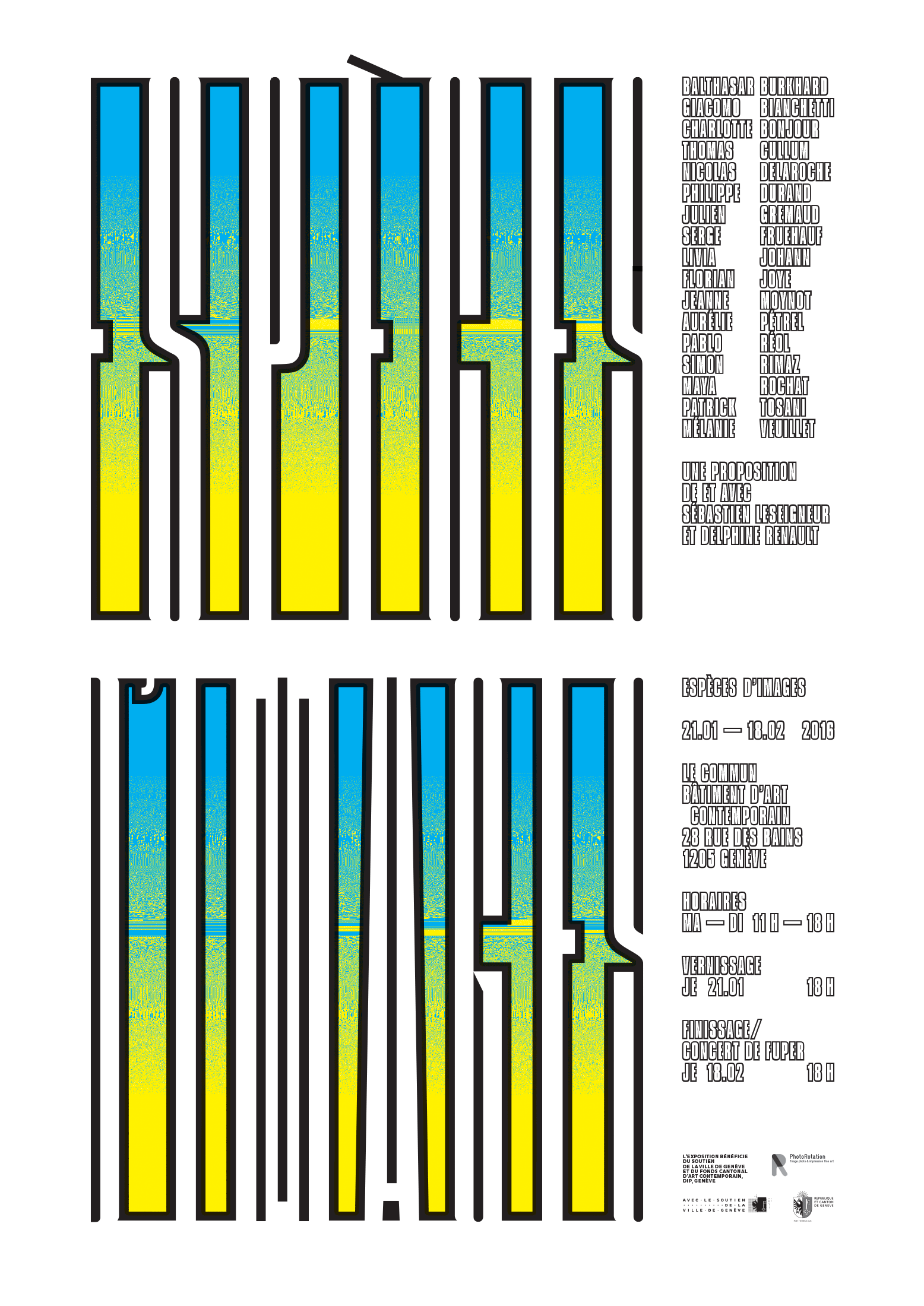 Affiche de l'exposition Espèces d'Images (A3)