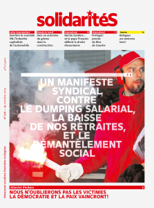 Couverture du numéro 276 du bimensuel solidaritéS