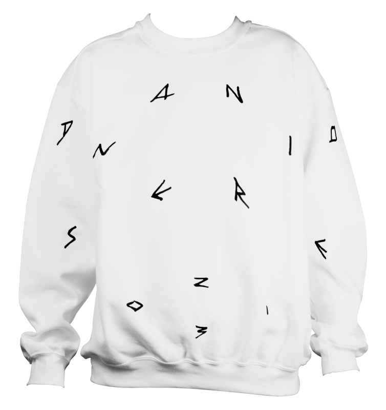 Pull pour le label Danse Noire (blanc)
