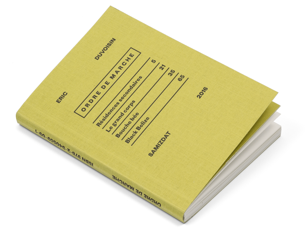 Couverture du livre «Ordre de marche» d'Eric Duvoisin, Samizdat