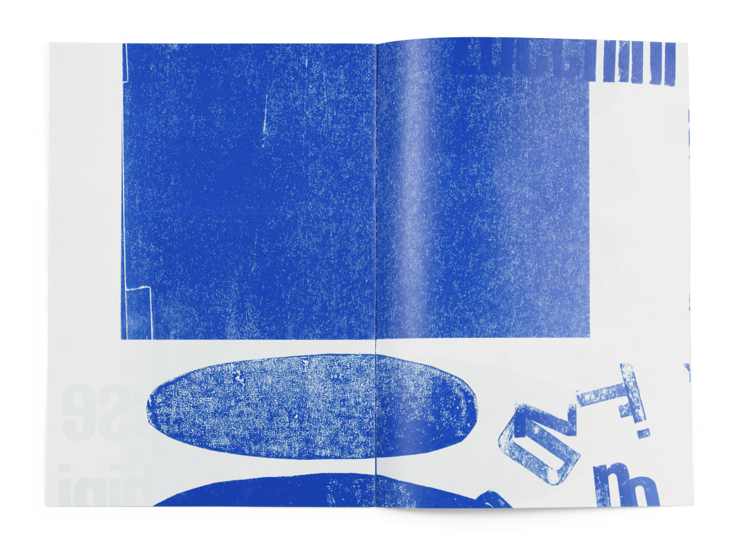 Coffret Fondation Nestlé pour l’art: Double page de la brochure de Marisa Zurcher, étudiante de la HSLU (Lucerne).
