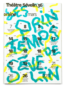 Couverture du programme des Printemps de Sévelin 36 2017