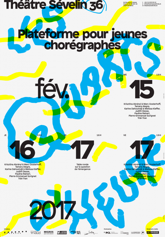 Affiche pour les Quarts d'Heure 2017