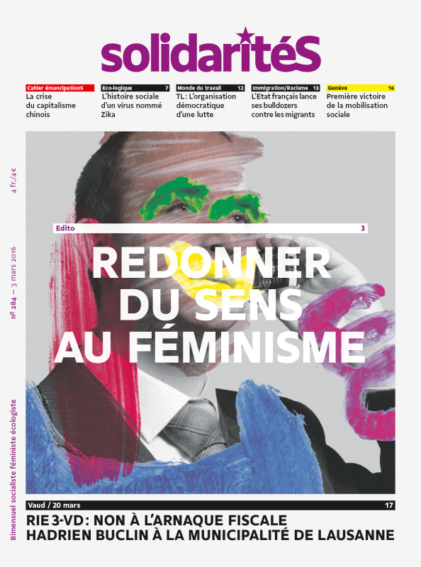 Couverture du numéro 284 du bimensuel solidaritéS