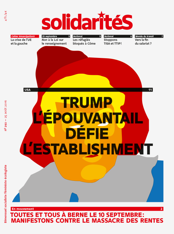 Couverture du numéro 292 du bimensuel solidaritéS