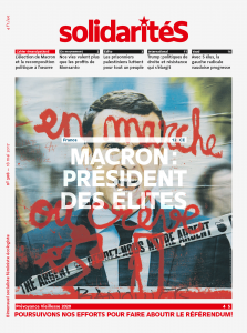 Couverture du numéro 308 du bimensuel solidaritéS