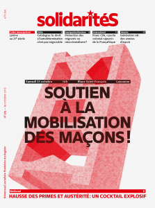 Couverture du numéro 315 du bimensuel solidaritéS