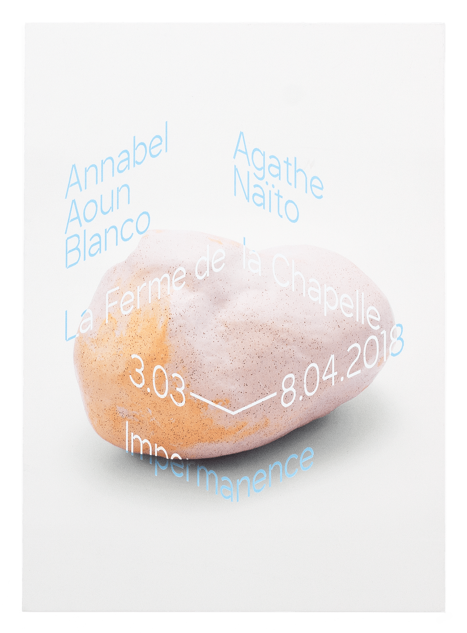 Carton d'invitation pour l'exposition de Annabel Aoun Blanco et Agathe Naïto