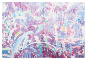 Peinture de Michael Rampa dans la brochure de l’exposition Paysage Prétexte à la Ferme de la Chapelle