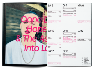 Printemps de Sévelin 2018, programme, double page
