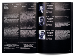 Printemps de Sévelin 2018, programme, double page