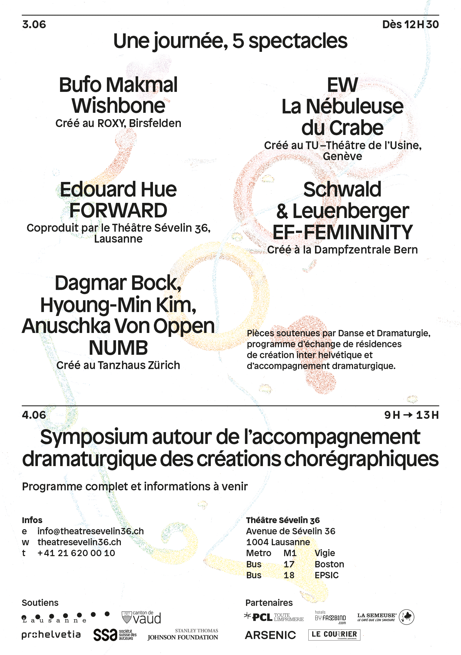 Verso du flyer pour le spectacle Stratagèmes