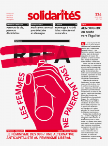 Couverture du numéro 334 de solidaritéS: RFFA: les femmes ne paieront pas!