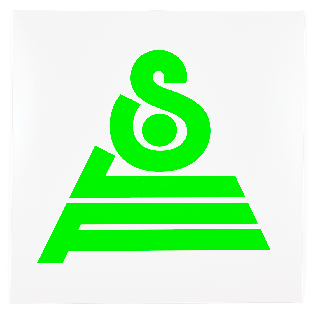 SLF logon on the sleeve of Aisha Devi's EP “SLF Versions”