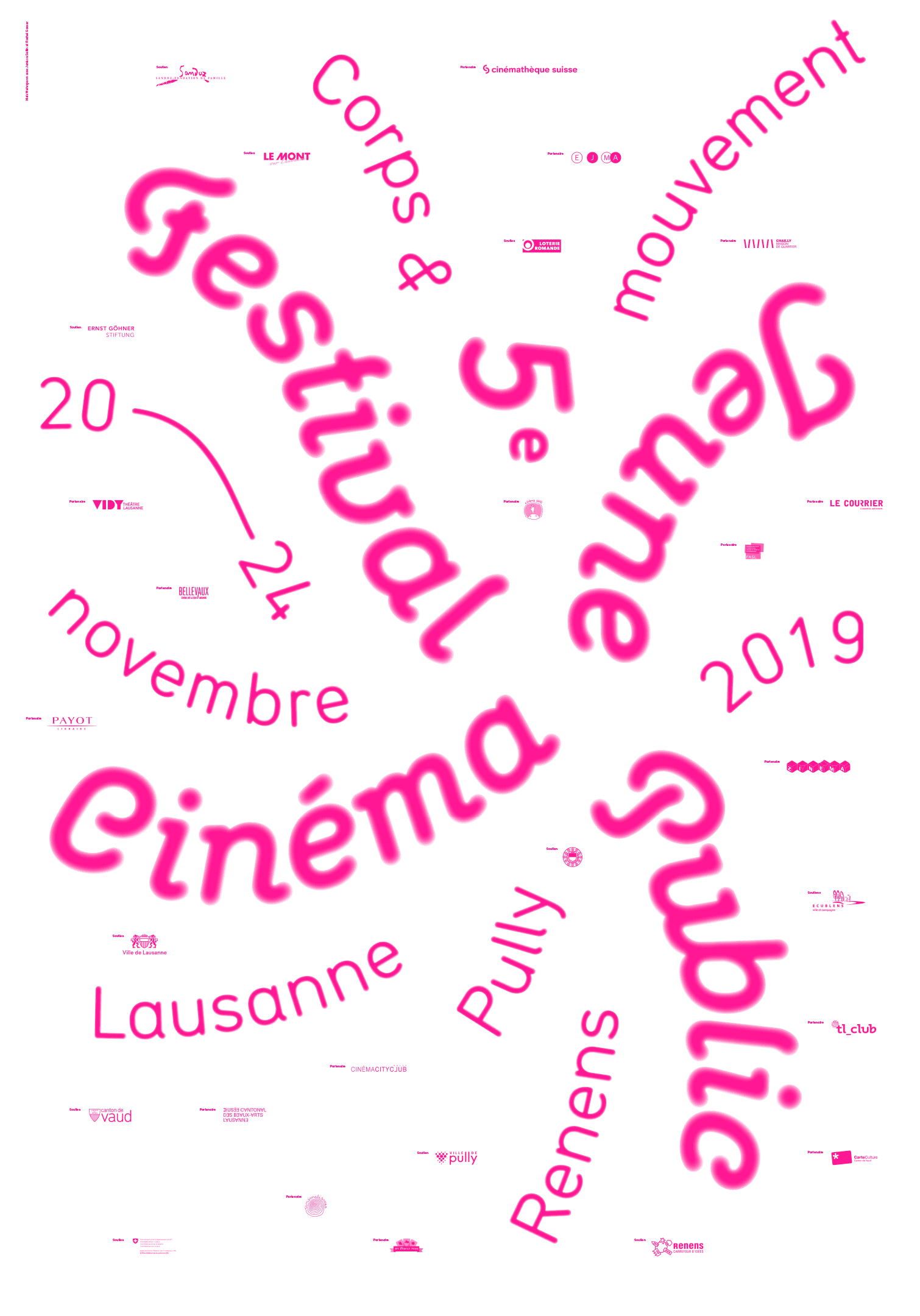 Affiche de l'édition 2019 du Festival Cinéma Jeune Public