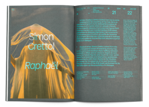 Double page du programme des Printemps de Sévelin 2019