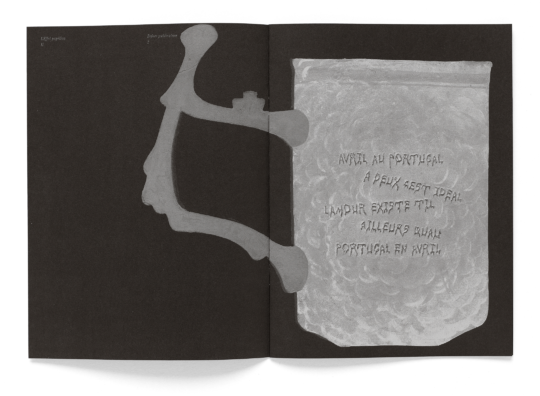 Double page de la brochure de l'artiste Paul Paillet