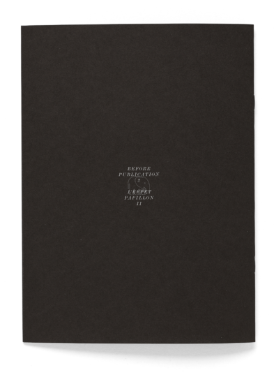 Dos de la brochure de l'artiste Paul Paillet