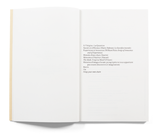 Double page du livre de Céline Burnand