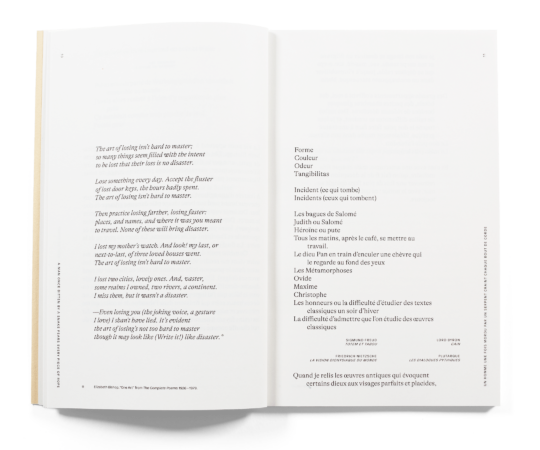 Double page du livre de Céline Burnand