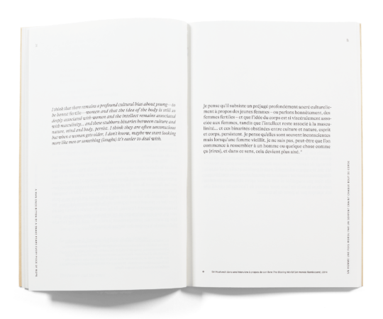 Double page du livre de Céline Burnand