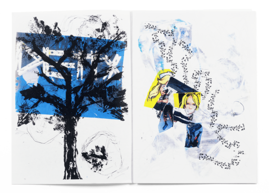 Spread from the brochure made during the “Processus” workshop at Têtard art school, Lausanne