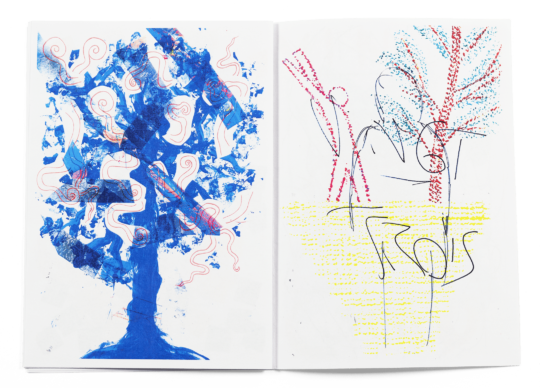 Spread from the brochure made during the “Processus” workshop at Têtard art school, Lausanne