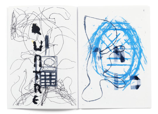 Spread from the brochure made during the “Processus” workshop at Têtard art school, Lausanne