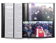 Photos of a funeral in Demır Sönmez’ book “L’Aiglon blessé”